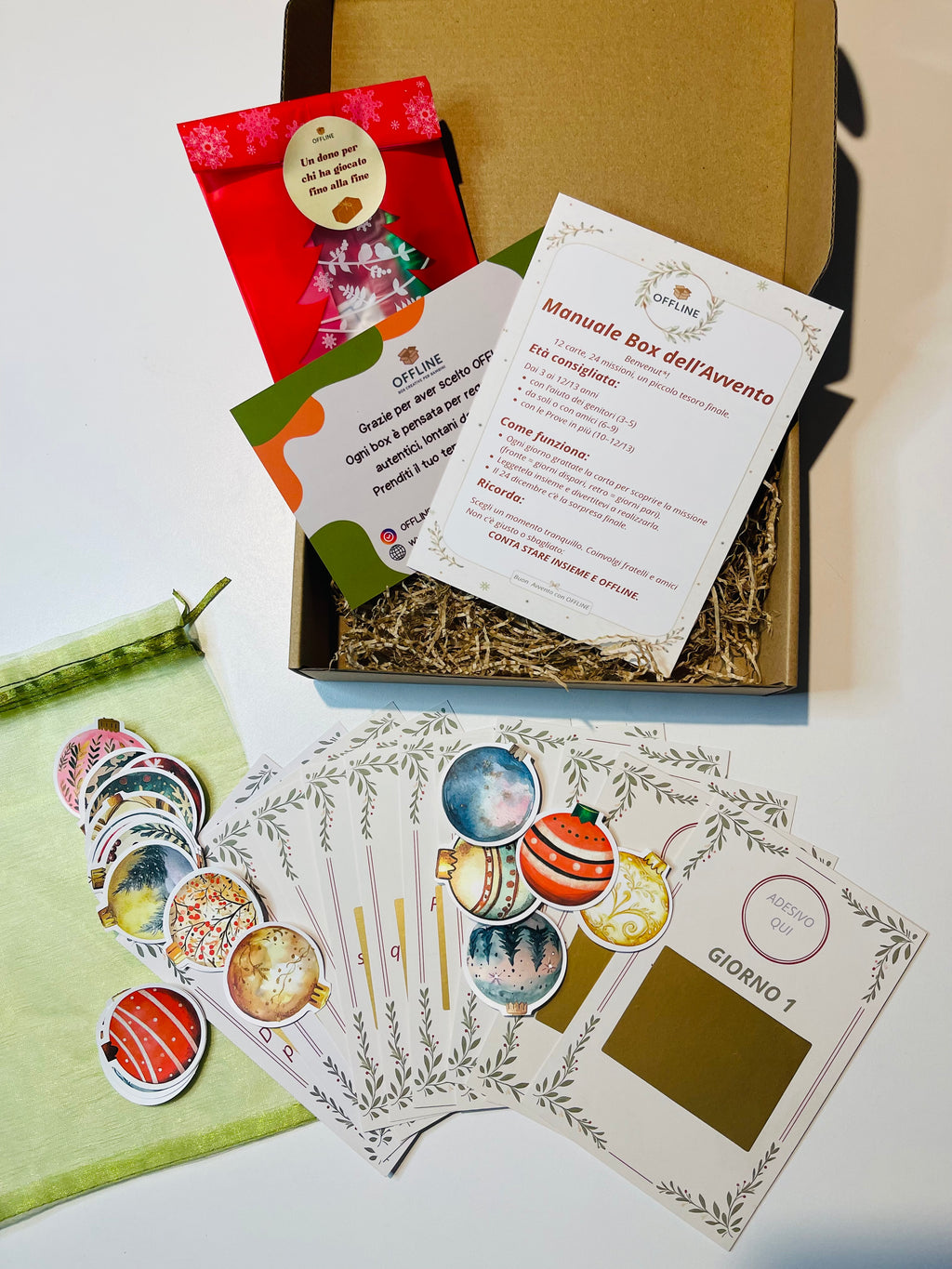 Box dell’Avvento OFFLINE –  12 carte + 24 gratta e vinci      ✨ EDIZIONE LIMITATA – Disponibile fino ad esaurimento ✨