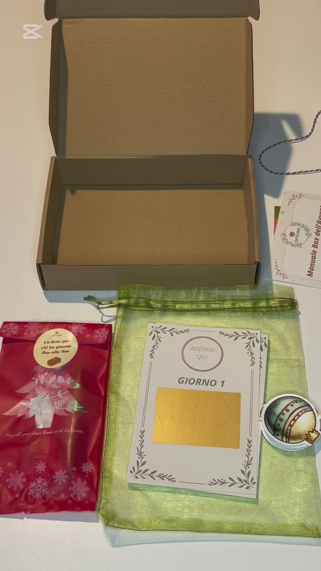 Box dell’Avvento OFFLINE –  12 carte + 24 gratta e vinci      ✨ EDIZIONE LIMITATA – Disponibile fino ad esaurimento ✨